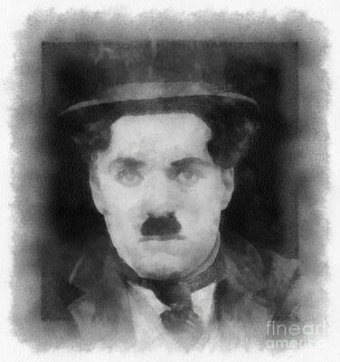 Gaugin Royalty Free Images - Charlie Chaplin by John Springfield Royalty-Free Image by Esoterica Art Agency