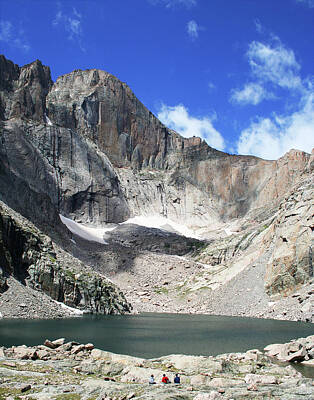 Recently Sold - Mountain Royalty Free Images - Chasm Lake, Longs Peak, CO, USA Royalty-Free Image by Derrick Neill