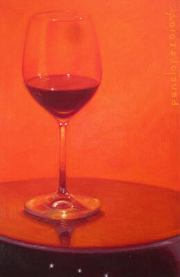 Wine Painting Rights Managed Images - Cherry Spice Royalty-Free Image by Penelope Moore