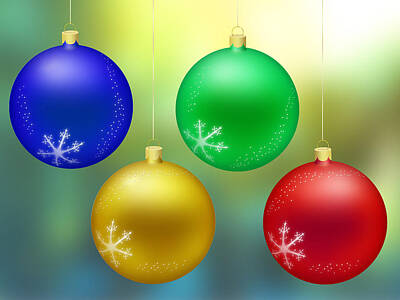 Whimsically Poetic Photographs - Christmas decoration balls by Miroslav Nemecek