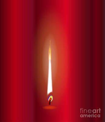 Not Your Everyday Rainbow - ChristmasmCandle Flame by Bigalbaloo Stock