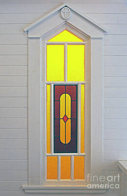 Civil War Art - Church Stained Glass Window by Jim Corwin