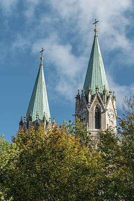 Achieving - Church towers of Klosterneuburg monastery in autumn by Stefan Rotter