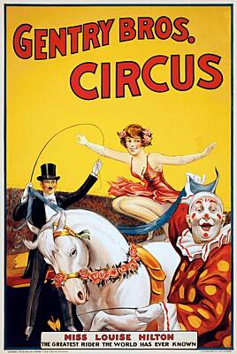 On Trend At The Pool - Circus, Miss Louise Hilton, the greatest rider the world has ever known,1920 by Vincent Monozlay