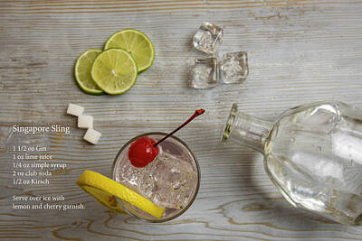 Wilderness Camping - Classic Singapore Sling cocktail deconstructed with recipe by Karen Foley