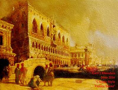 Guns Arms And Weapons - Classic Style Venice Scene, L A by Gert J Rheeders