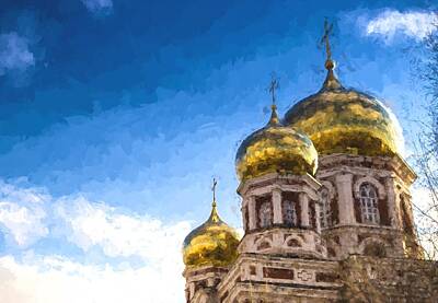 Canaletto - Intercession Cathedral in Saratov Russia by John Williams