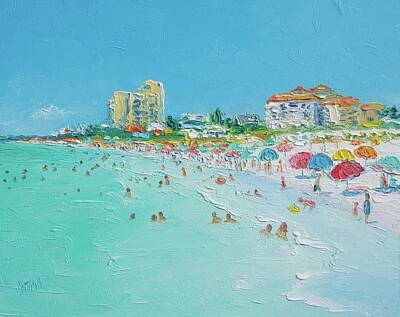 Impressionism Paintings - Clearwater Beach Florida by Jan Matson
