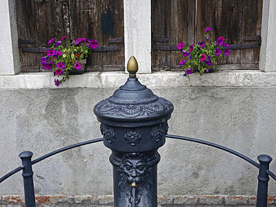 Game Of Thrones Rights Managed Images - Closeup Of A Small Public Fountain In Murano Italy Royalty-Free Image by Rick Rosenshein