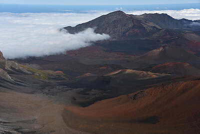 Af One - Clouds Moving into Haleakala by Jennifer Ancker