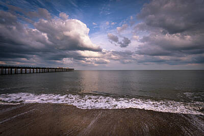 Childrens Room Animal Art - Clouds Over Felixstowe Pier by Nick Rowland