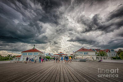 Presidential Portraits - Clouds over the Molo Pier, Sopot by Mariusz Talarek