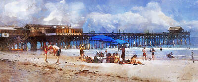 Brian Kesinger Steam Punk Illustrations - Cocoa Beach Pier by Frances Miller