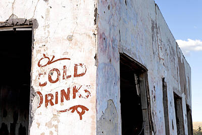 Laundry Room Signs - Cold Drinks at the Painted Desert Trading Post by Rick Pisio