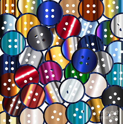Civil War Art - Color Button Collection by Bigalbaloo Stock