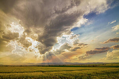 James Bo Insogna Rights Managed Images - Colorado Big Sky Beams of Sunshine Royalty-Free Image by James BO Insogna