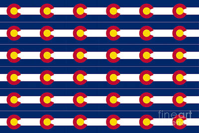 Vintage Books - Colorado State Flag Background by Bigalbaloo Stock