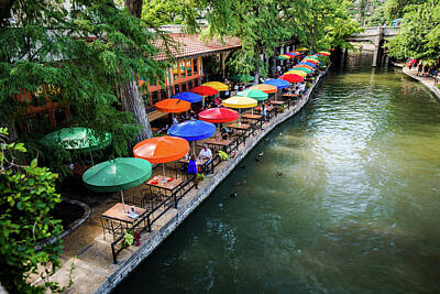Fromage - Colorful Riverwalk of San Antonio Texas by Gregory Ballos