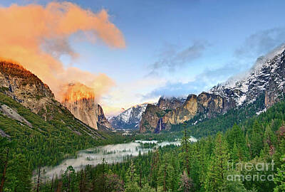 Best Sellers - Mountain Rights Managed Images - Colors of Yosemite Royalty-Free Image by Jamie Pham
