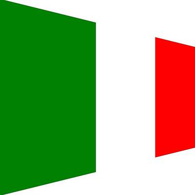 Jazz Collection - contemporary Italian Flag by Florene Welebny