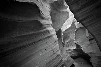 Beastie Boys Royalty Free Images - Contrasting Textures of Stone - Rattlesnake Canyon- Black and White Royalty-Free Image by Gregory Ballos