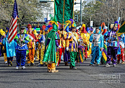 Frank Sinatra - Corner Club Marching Group - Mardi Gras in New Orleans by Kathleen K Parker