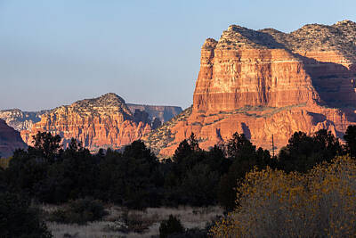 Textured Letters - Courthouse Butte From the Ranger Station by Ed Gleichman