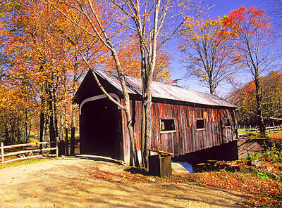 Car Design Icons - Covered Bridge, Vermont by Buddy Mays