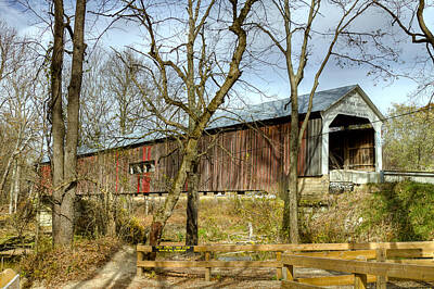 Music Royalty-Free and Rights-Managed Images - Cox Ford covered bridge by Jack R Perry