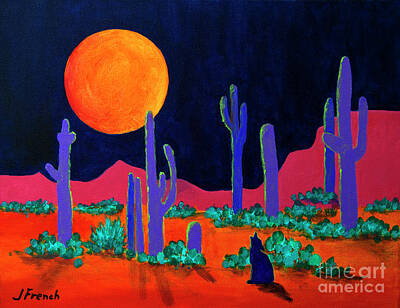 Urban Abstracts - Coyote Moon by Jeanette French