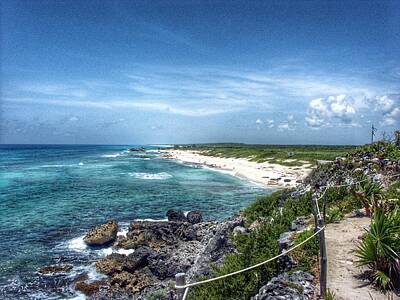 Poolside Paradise Rights Managed Images - Cozumel Cliff Royalty-Free Image by Stuart Rosenthal