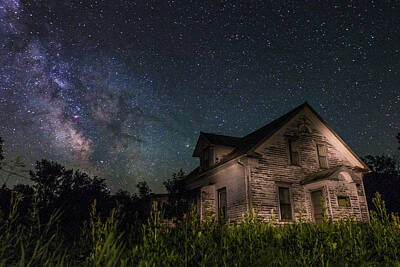 Neutrality Royalty Free Images - Creepy White House Royalty-Free Image by Aaron J Groen