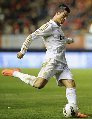 Athletes Royalty-Free and Rights-Managed Images - Cristiano Ronaldo 2 by Rafa Rivas