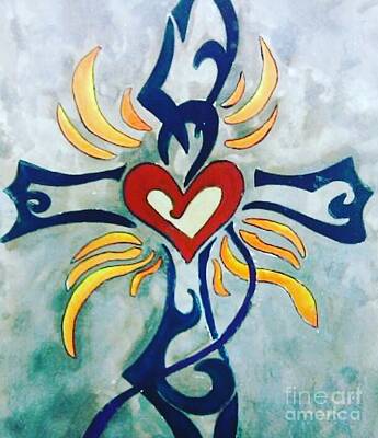 Womens Empowerment - Cross  by Mary Shannon Hurst