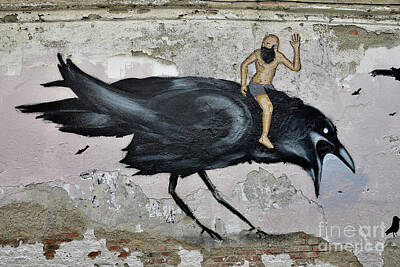 Recently Sold - Abstract Photos - Crow Rider        Street Art  by Urban Artful