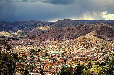 Sultry Flowers - Cuzco by Maria Coulson