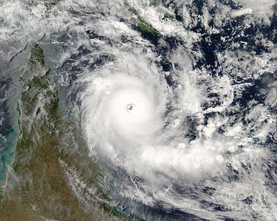 Sultry Plants - Cyclone Ingrid just below Category 5 status by Celestial Images