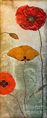 Painting Royalty Free Images - Dancing Poppies III Royalty-Free Image by Mindy Sommers