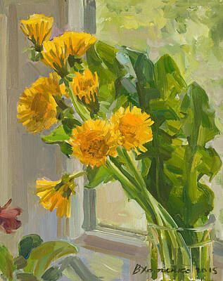 Canaletto - Dandelions in the cup by Victoria Kharchenko