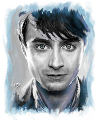 Abstract Shapes Janice Austin Royalty Free Images - Daniel Radcliffe as Harry Potter Royalty-Free Image by Garth Glazier