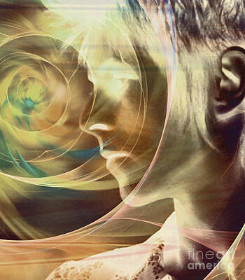 Musician Digital Art - David Bowie / Transcendent by Elizabeth McTaggart