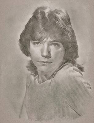 Musicians Drawings Royalty Free Images - David Cassidy by JS Royalty-Free Image by Esoterica Art Agency