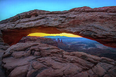 Sports Patents - Dawn Light Under the Mesa Arch - Canyonlands Utah by Gregory Ballos
