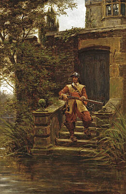 Painting - Defending The Postern Gate by Ernest Crofts