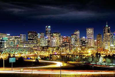 Mark Andrew Thomas Royalty Free Images - Denver Skyline Royalty-Free Image by Mark Andrew Thomas