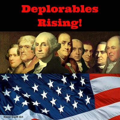 Politicians Digital Art Royalty Free Images - Deplorables Rising Royalty-Free Image by Rand Swift