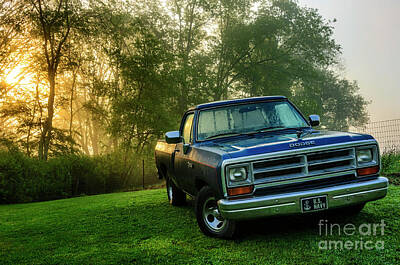Music Photos - Dew-covered Dodge Ram 100 by Thomas R Fletcher