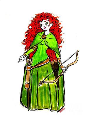 Comics Drawings - Disney Brave by Moore Creative Images