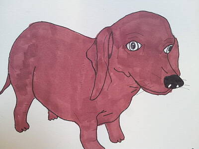 Portraits Drawings - Dog 2 by William Douglas