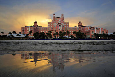 Landscapes Photos - Don Cesar reflection by David Lee Thompson